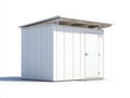 Casetta da giardino - legno - 324x226x238 cm - bianco - tetto inclinato