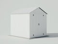 Casetta da giardino - metallo - 356x268x266 cm - bianco - tetto a due falde