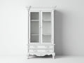 Librerie - legno-vetro-metallo - 96x41x188 cm - bianco - classico